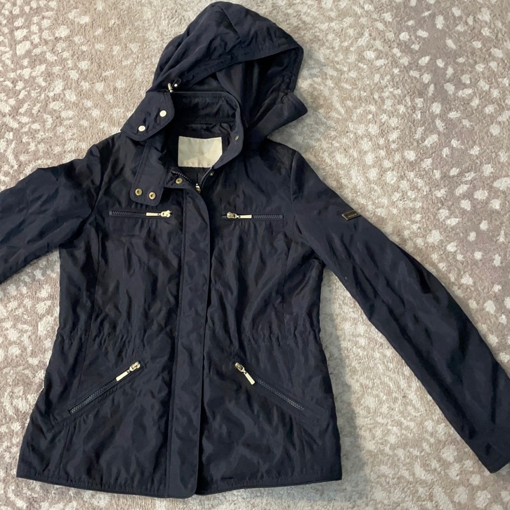 Zara Navy quilted jacket size M